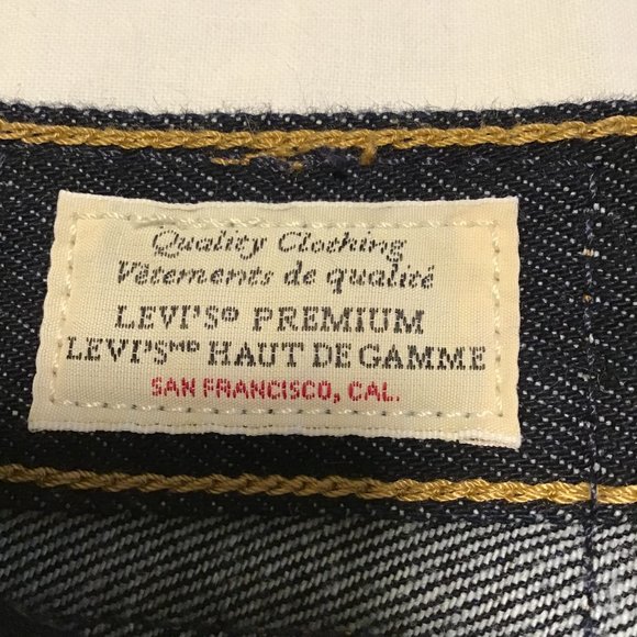 Levi's High Loose Ample Haut Jeans in Dark Blue Denim Wash - Picture 12 of 13